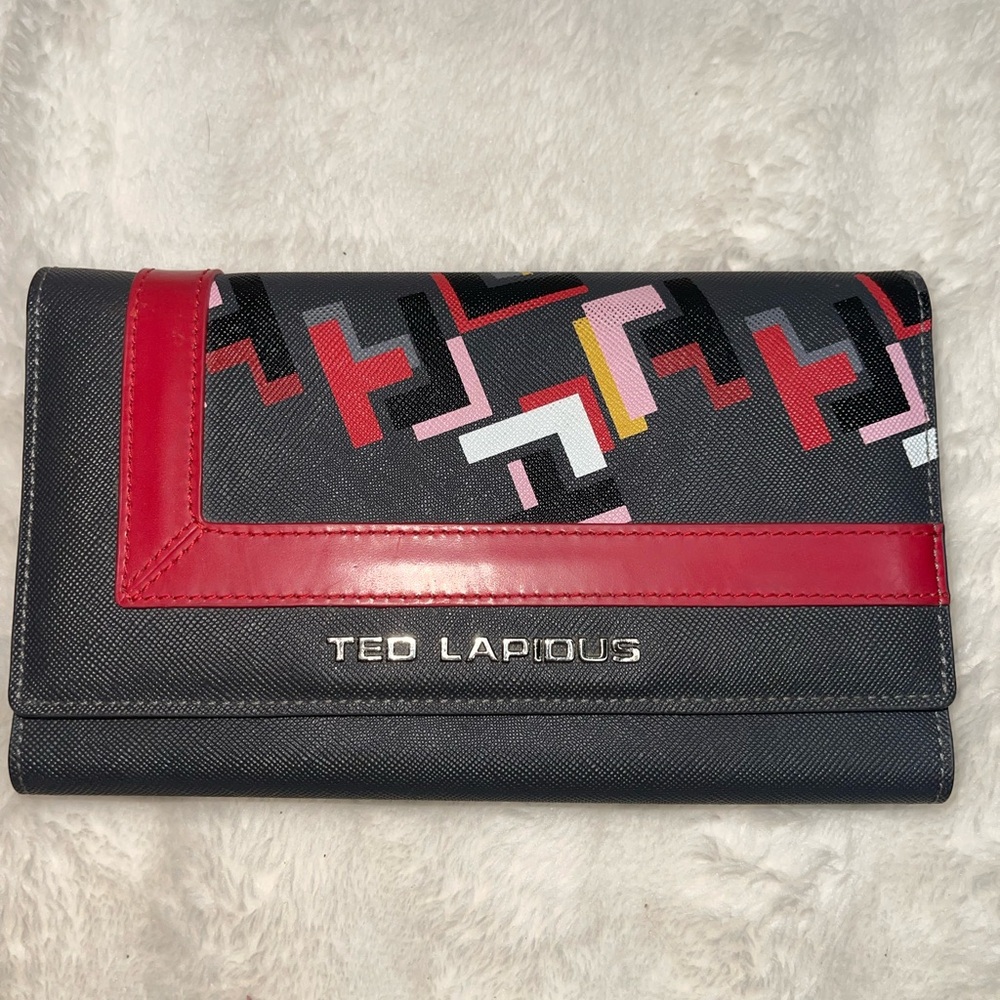 Ted Lapidus Black and Red Wallet